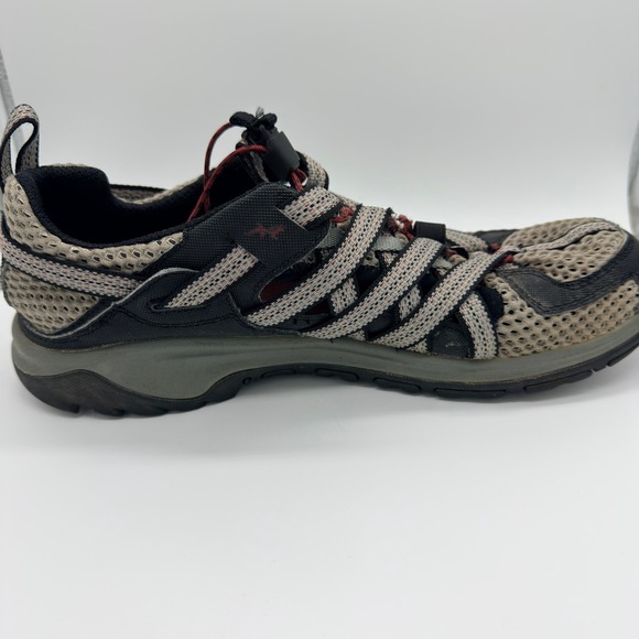 Chaco Mens Outcross Evo 1 Water Shoes Hiking Size 12 Gray Red Quick Lace - Picture 5 of 8